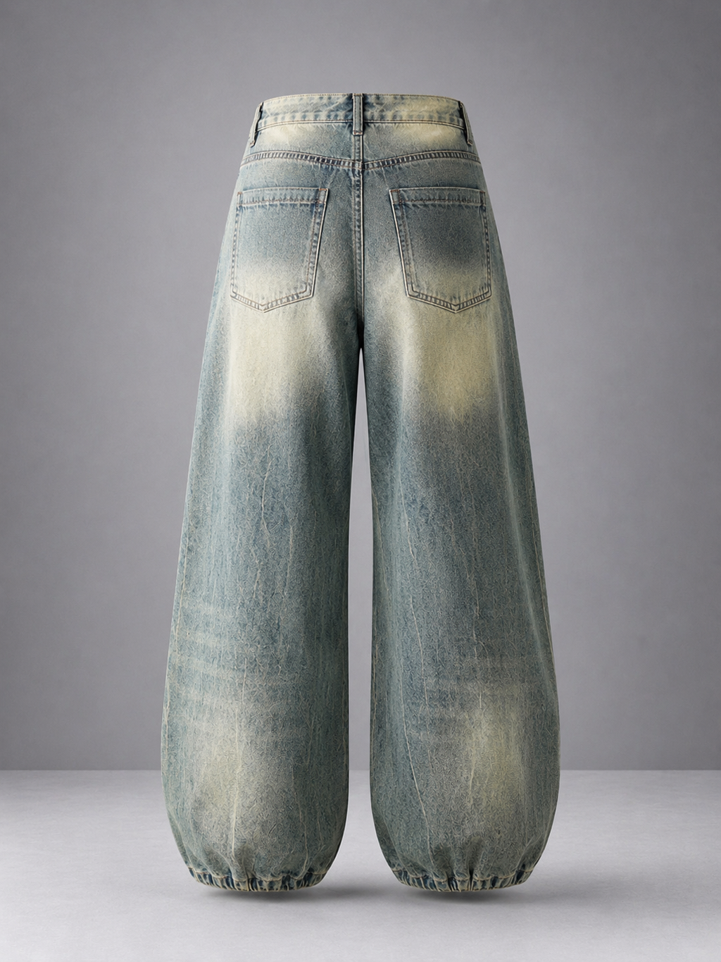 Vintage Acid Wash Balloon Leg Jeans