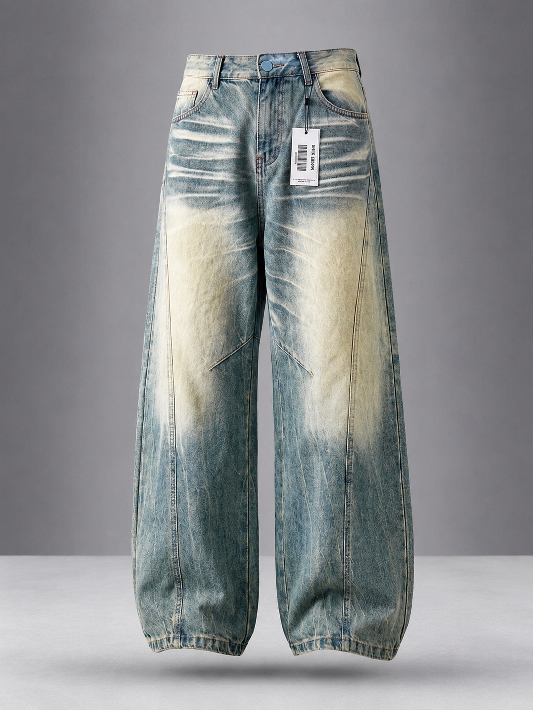 Vintage Acid Wash Balloon Leg Jeans