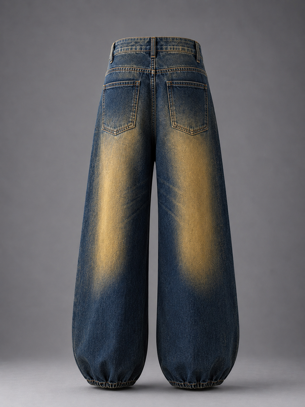 Mustard Fade Balloon Leg Jeans