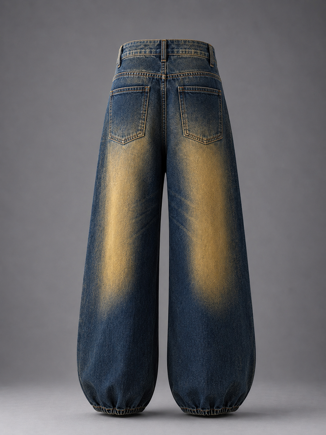 Mustard Fade Balloon Leg Jeans