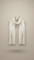 Ivory Cashmere Scarf Ultra-Fine Weave
