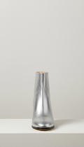 Urban Silver Ankle Boots Mirror Finish